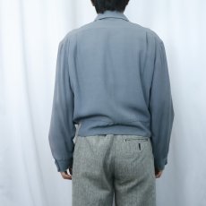画像3: 50's California カスリ柄 レーヨンギャバジンジャケット SIZE42 (3)