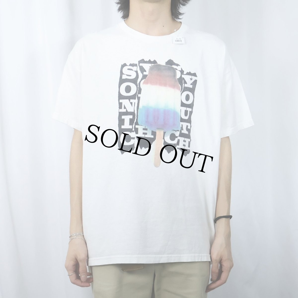 画像2: SONIC YOUTH "BOMB POP" オルタナティヴ・ロックバンド プリントTシャツ (2)