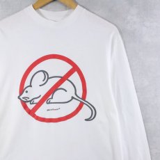 画像1: 80〜90's USA製 MicroTouch ネズミプリントロンT L (1)