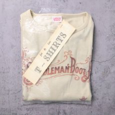 画像1: 70's Levi's "Saddleman Boot Jeans" 染み込みプリントTシャツ L 袋付き DEADSTOCK (1)