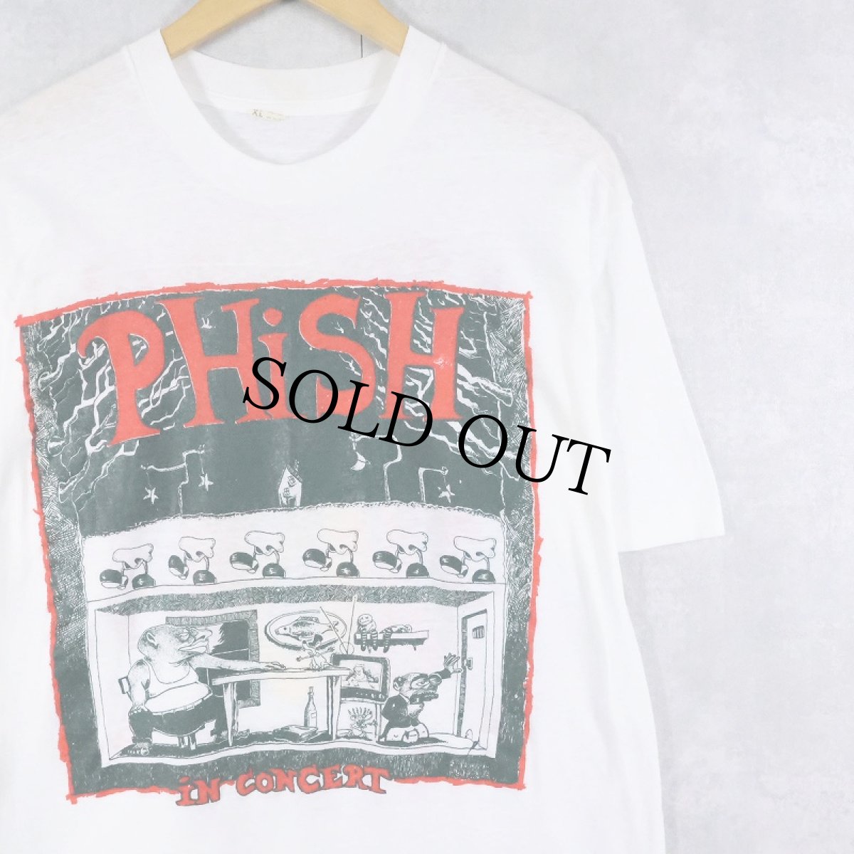 画像1: 80's PHISH USA製 ロックバンド プリントTシャツ XL (1)