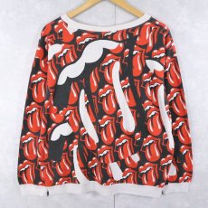 画像2: 80's THE ROLLING STONES ロックバンド 総柄スウェット (2)