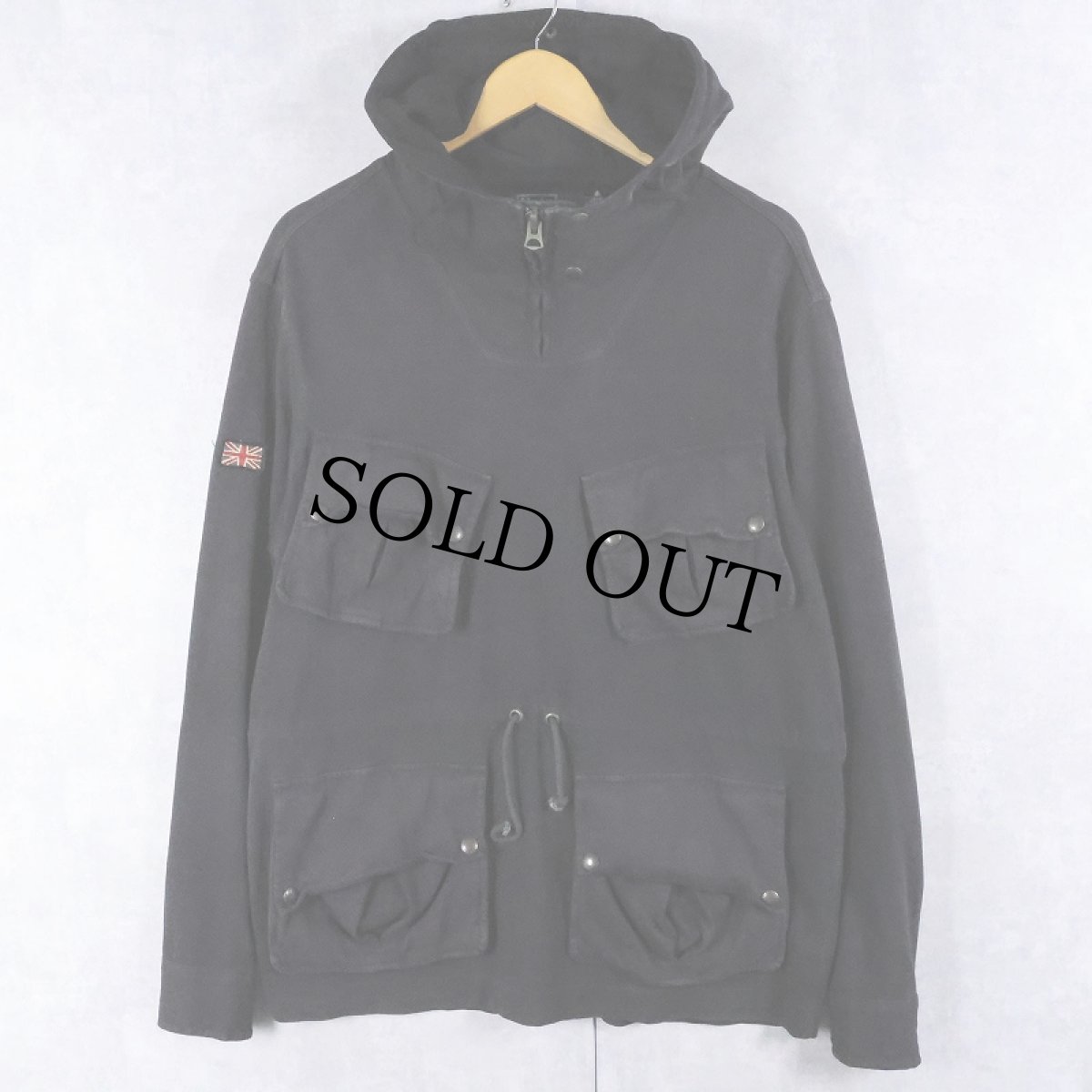 画像1: POLO Ralph Lauren "British Army SAS TYPE" スモックパーカー BLACK M (1)