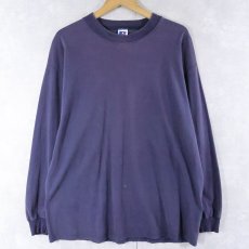 画像1: 90's RUSSELL ATHLETIC USA製 無地ロンT XL (1)