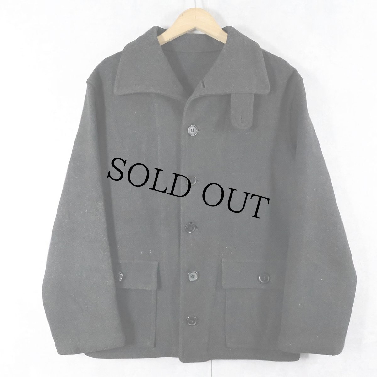 画像1: 40's U.S.NAVY HBT WOOL SUBMARINE JACKET (1)