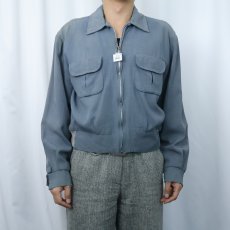 画像2: 50's California カスリ柄 レーヨンギャバジンジャケット SIZE42 (2)