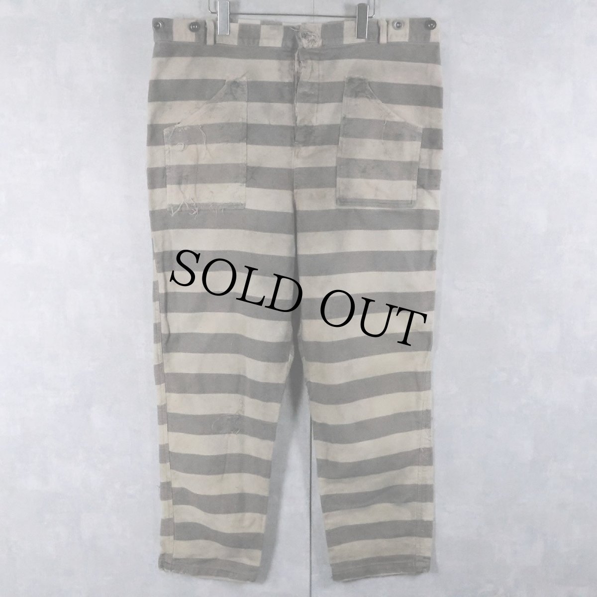 画像1: 50〜60's  western costume プリズナーパンツ W42 (1)