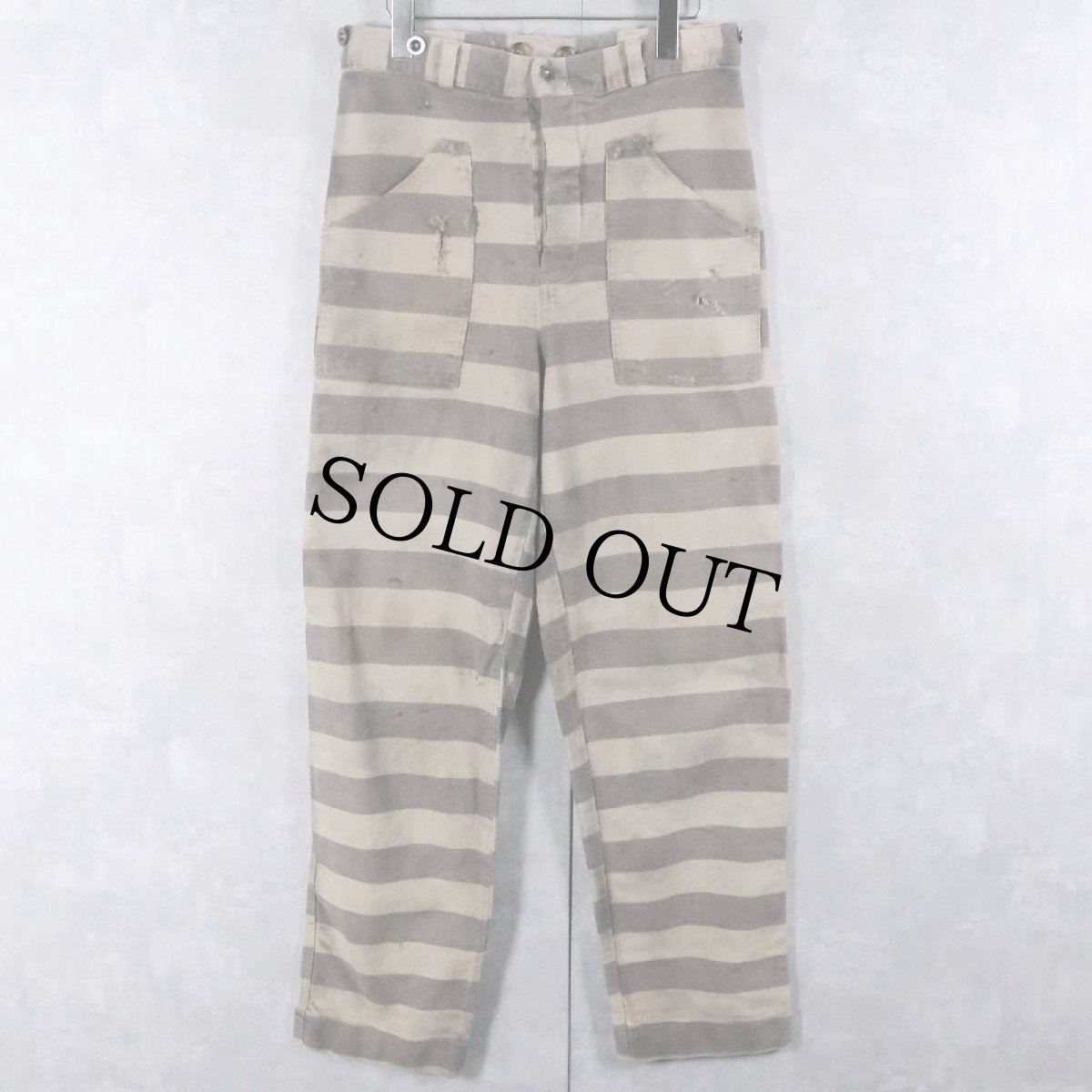 画像1: 50〜60's  western costume プリズナーパンツ W31 (1)