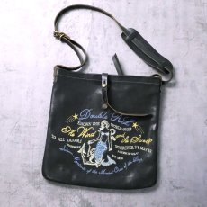 画像1: Ralph Lauren RRL マーメイド刺繍 レザーショルダーバッグ (1)