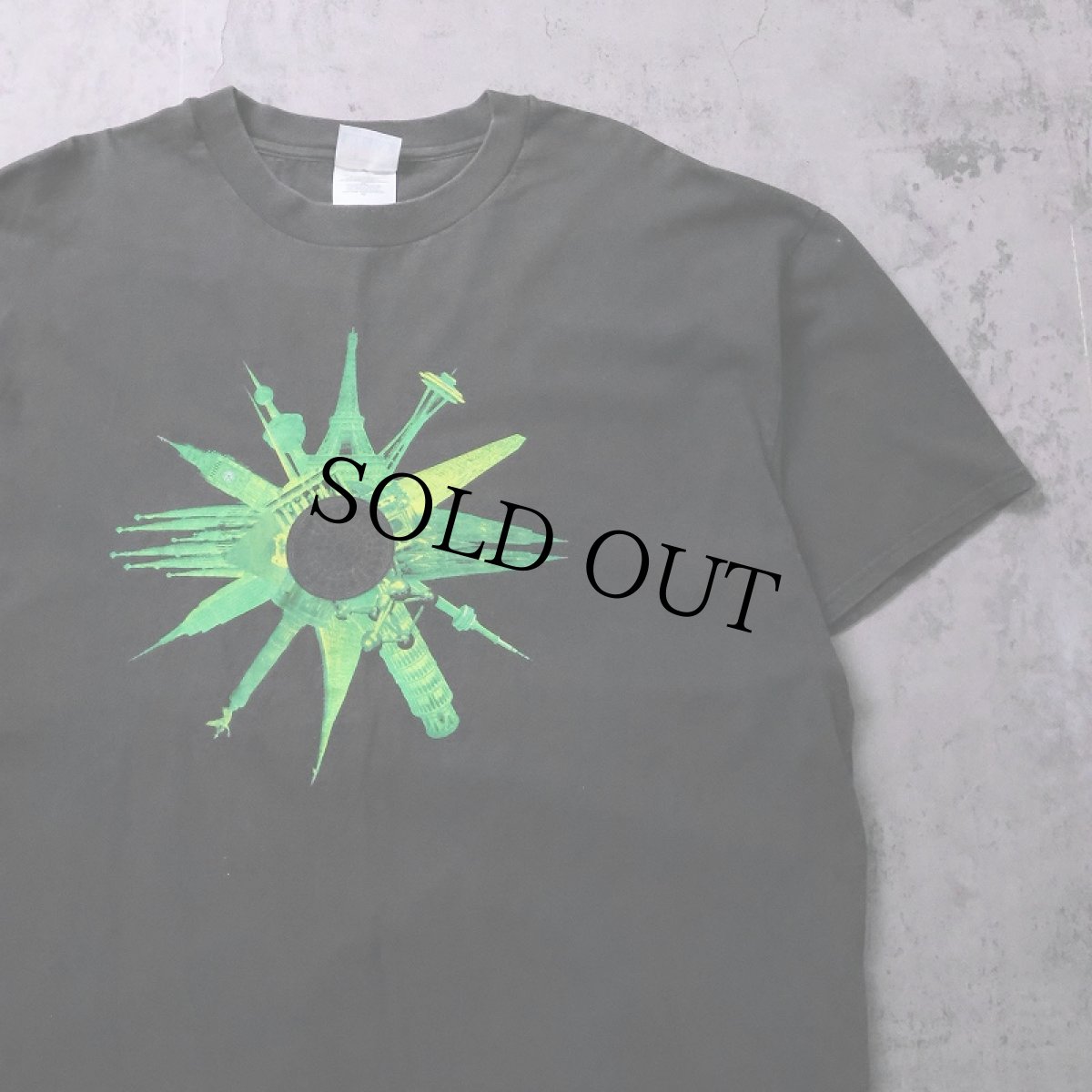 画像1: ORBITAL UKテクノユニット プリントTシャツ BLACK XL (1)