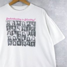 画像1: 90's USA製 "Individuality is Healthy!" フォトプリントTシャツ XL (1)