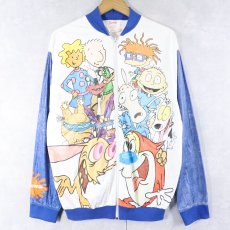 画像1: 90's NICKELODEON USA製 キャラクタープリント ペーパージャケット L (1)