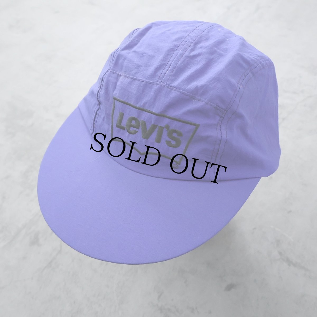 画像1: 80〜90's Levi's ロゴ刺繍 スナップバック ナイロンキャップ ONESIZE (1)