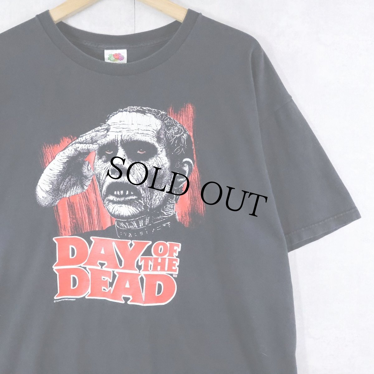 画像1: 2000's DAY OF THE DEAD ゾンビホラー映画プリントTシャツ BLACK XL (1)