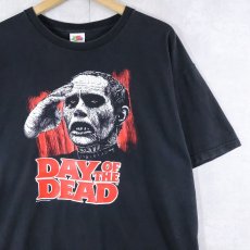 画像1: 2000's DAY OF THE DEAD ゾンビホラー映画プリントTシャツ BLACK XL (1)