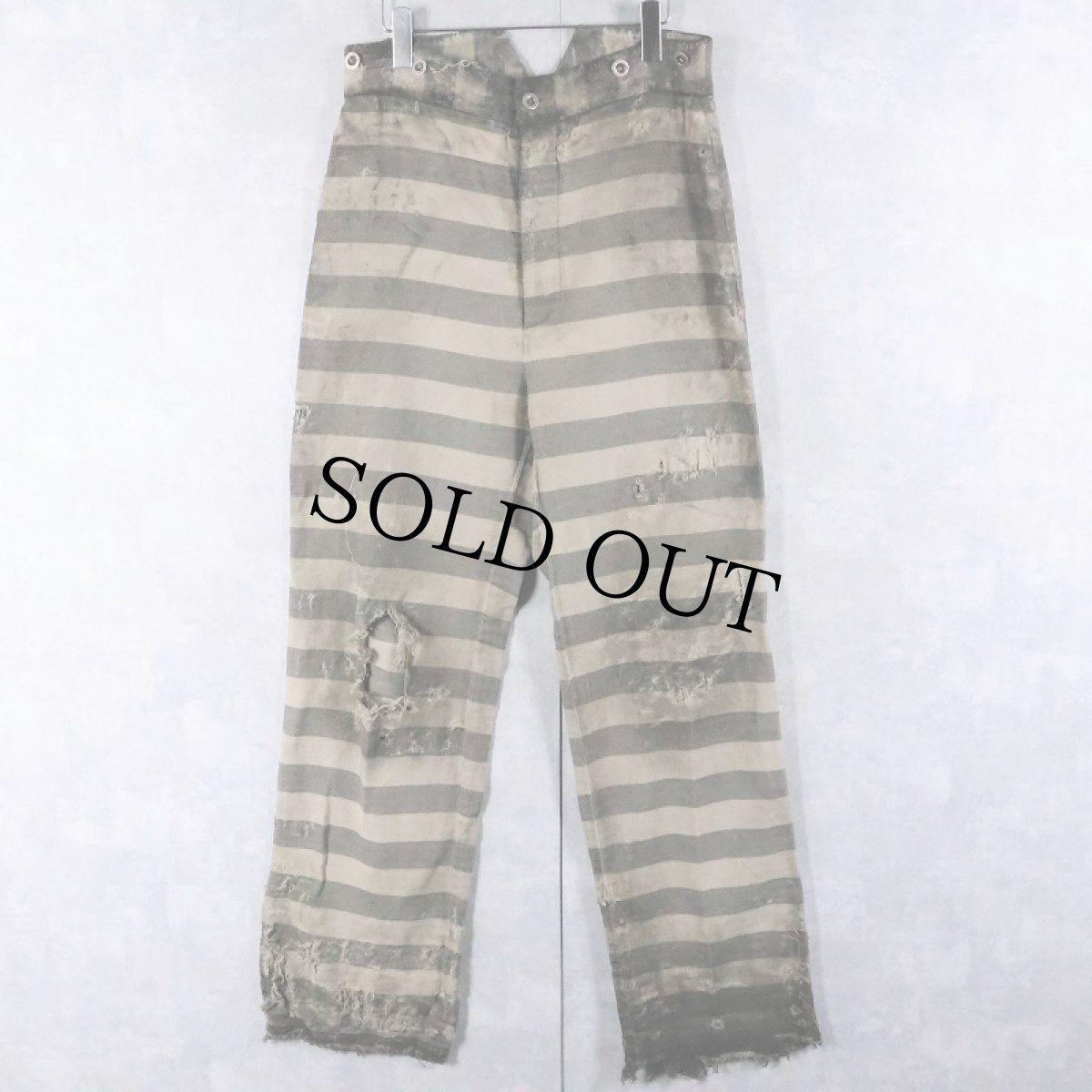 画像1: 50〜60's  western costume プリズナーパンツ W31-33 (1)