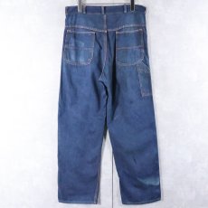 画像2: 〜60's UNKOWN デニムペインターパンツ W33 (2)