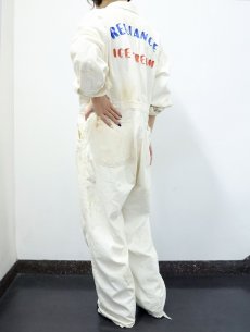 画像1: 50's Master Garment チェーン刺繍 HBTオールインワン SIZE42 (1)
