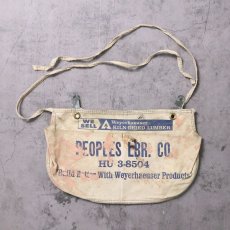 画像1: VINTAGE "PEOPLES LBR. CO." キャンバスツールエプロン (1)