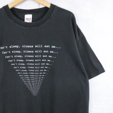 画像1: 2000's THE SIMPSONS "Can't sleep, clowns will eat me..." アニメプリントTシャツ BLACK 2X (1)