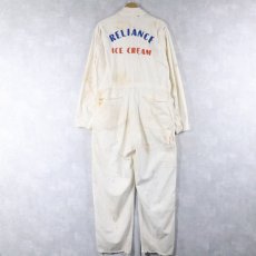 画像4: 50's Master Garment チェーン刺繍 HBTオールインワン SIZE42 (4)