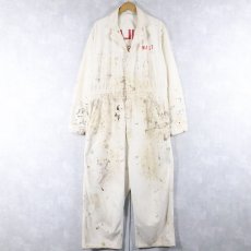 画像1: 50〜60's UNIVERSAL OVERALL Stone Cutter チェーン刺繍 HBTオールインワン SIZE46 (1)