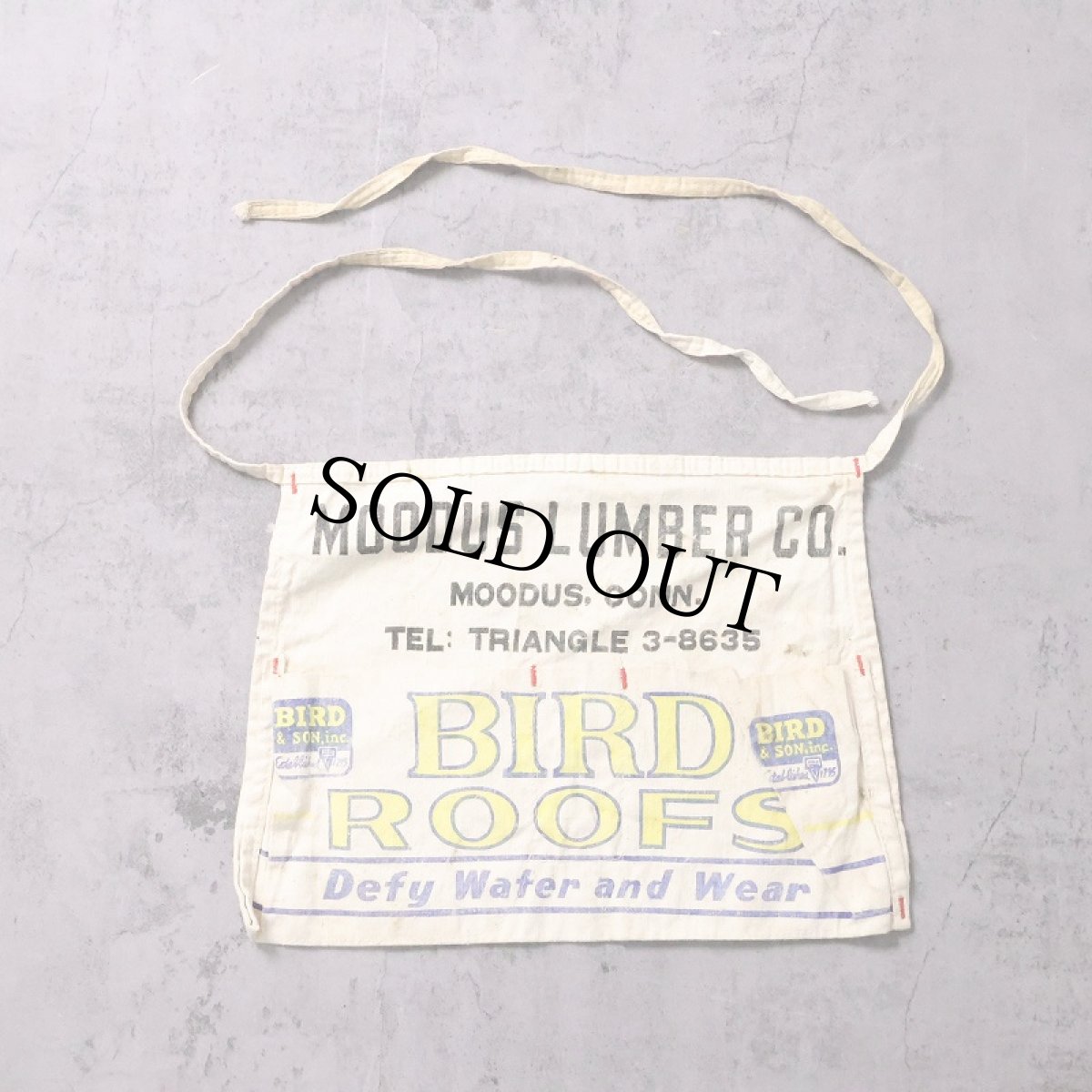 画像1: VINTAGE "Moodus Lumber Co." キャンバスツールエプロン (1)