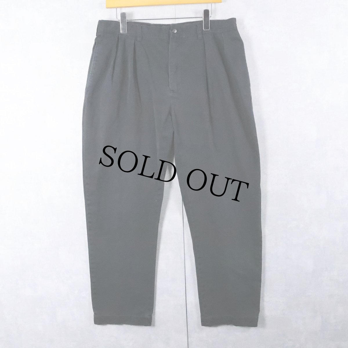 画像3: POLO Ralph Lauren "ETHAN PANT" 2タックチノトラウザーズ BLACK W34 (3)