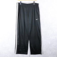 画像3: NIKE "BASKETBALL" ロゴ刺繡 サイドライントラックパンツ BLACK XL (3)
