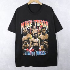 画像1: MIKE TYSON "IRON MIKE" ボクサープリントTシャツ BLACK (1)