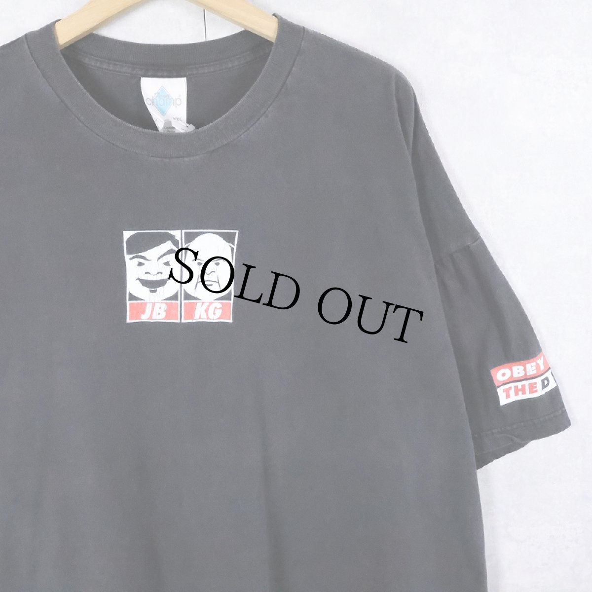 画像1: 90〜2000's Tenacious D "Obey the D" ロックバンド プリントTシャツ BLACK XXL (1)