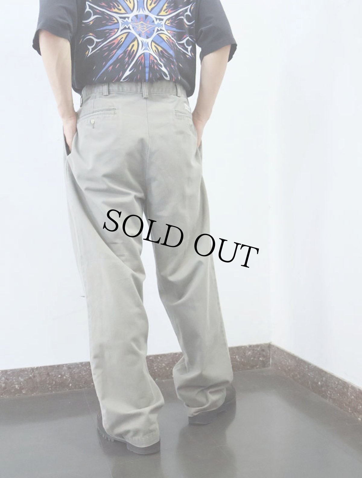 画像4: POLO Ralph Lauren 2タックチノトラウザーズ W34 (4)