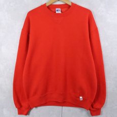 画像1: 90's RUSSELL ATHLETIC USA製 前V 無地スウェット L (1)