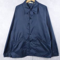 画像2: 80's VELVA SHEEN "GEORGIA SOUTHERN" コーチジャケット NAVY L (2)