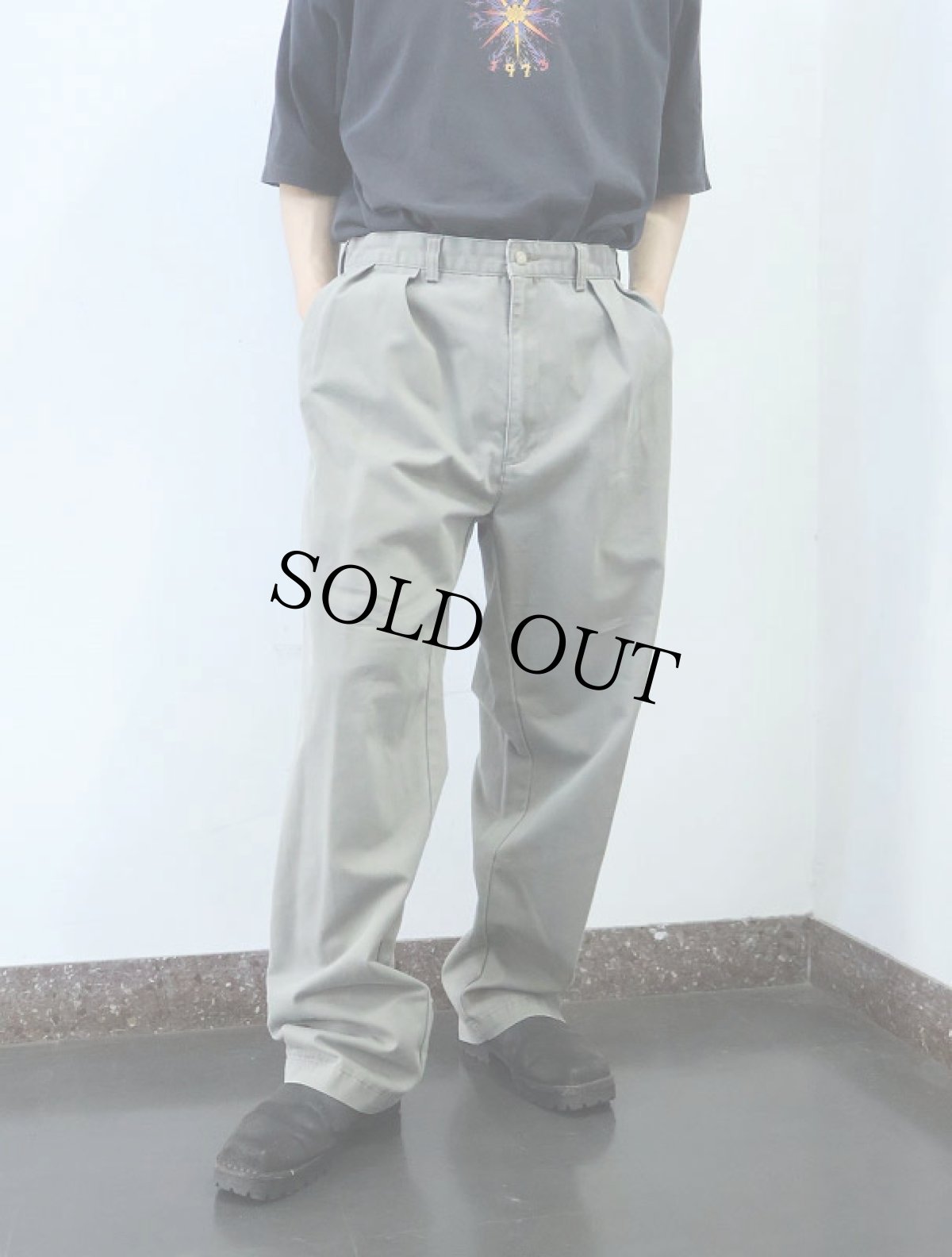 画像3: POLO Ralph Lauren 2タックチノトラウザーズ W34 (3)