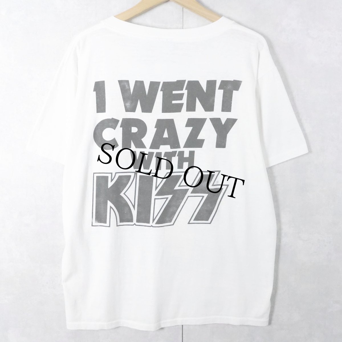 画像2: 80's KISS USA製 "I WENT CRAZY WITH KISS" ハードロックバンドTシャツ XL (2)