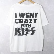 画像2: 80's KISS USA製 "I WENT CRAZY WITH KISS" ハードロックバンドTシャツ XL (2)