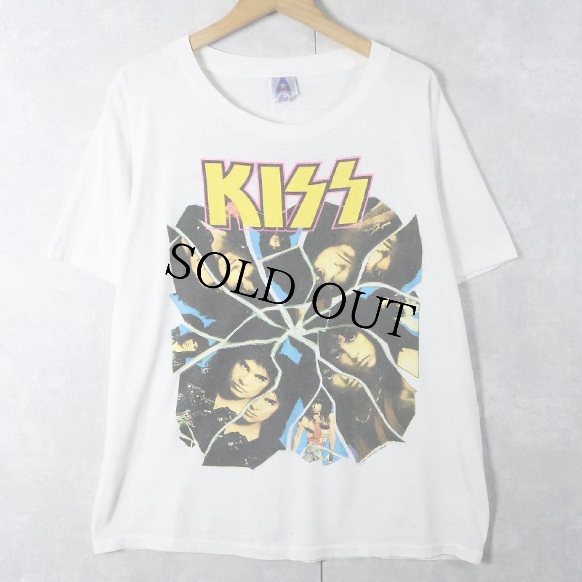画像1: 80's KISS USA製 "I WENT CRAZY WITH KISS" ハードロックバンドTシャツ XL (1)