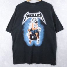 画像2: 2007 METALLICA "RIDE THE LIGHTNING" ロックバンドプリントTシャツ BLACK XL (2)