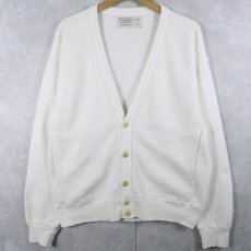 画像1: 90's L.L.Bean×RUSSELL ATHLETIC USA製 スウェットカーディガン M (1)