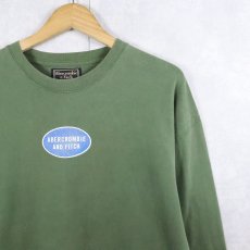 画像1: 90's Abercrombie & Fitch ロゴプリントロンT XL (1)