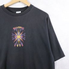 画像2: 90's BILLABONG USA製 プリントTシャツ BLACK XL (2)