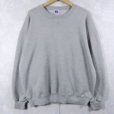 画像1: 90's RUSSELL ATHLETIC USA製 前V 無地スウェット XL (1)