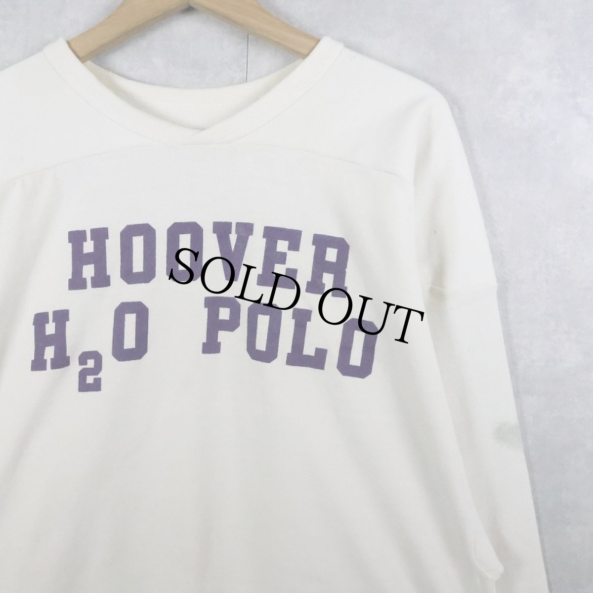 画像1: 70〜80's RUSSELL ATHLETIC "HOOVER H2O POLO" フットボールTシャツ XL (1)