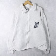 画像1: 90's ROLLING STONES USA製 "VOODOO LOUNGE" ロックバンドツアー スウェットジップジャケット L (1)