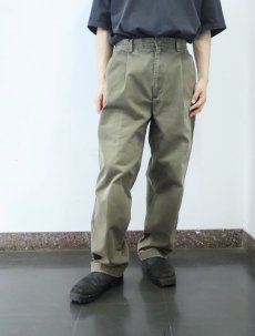 画像2: POLO Ralph Lauren "HAMMOND PANT" 2タックコットントラウザーズ W31 (2)