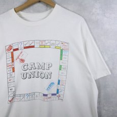 画像1: 90's MONOPOLY "Camp Union" ボードゲームプリントTシャツ (1)