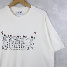 画像1: 90's USA製 "Two Hundred Years in Cleveland" アートプリントTシャツ XL (1)