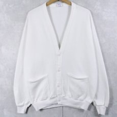 画像1: 80's JERZEES USA製 スウェットカーディガン ONESIZE (1)