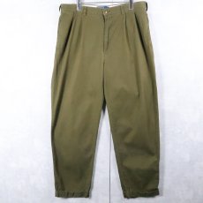 画像1: 90's POLO Ralph Lauren "HAMMOND PANT" 2タックコットントラウザーズ W35 (1)